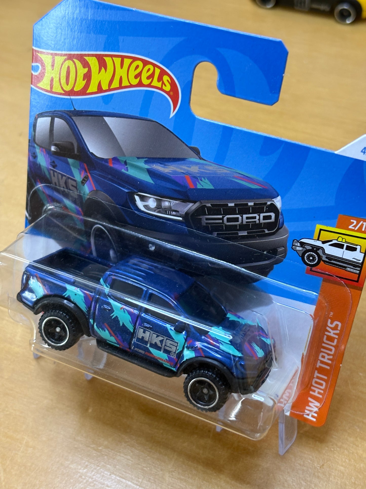 Hot Wheels Mainline / '19 Ford Ranger Raptor HKS / 2021 HW Hot Trucks 2/10 Short Card