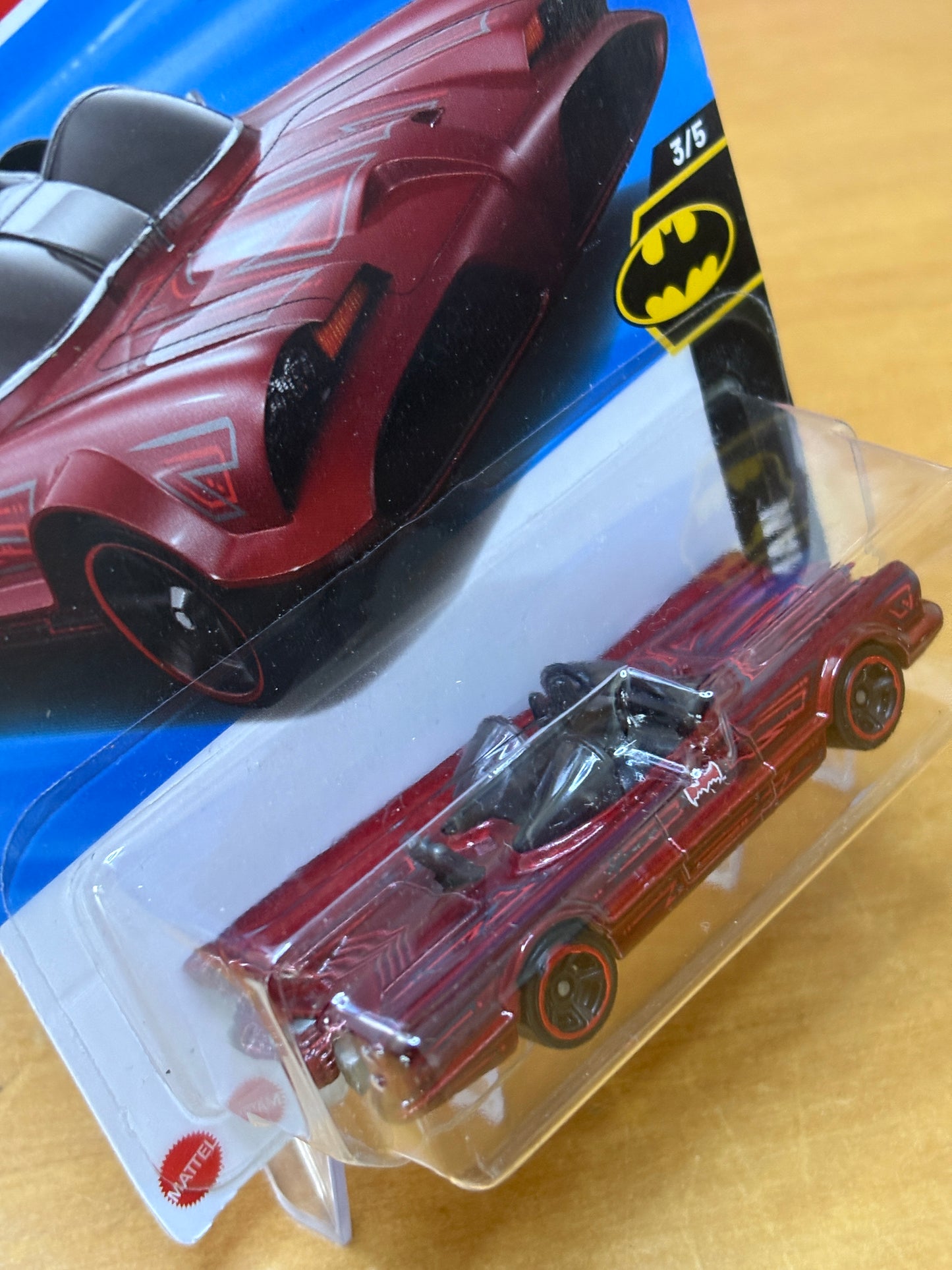 Hot Wheels Mainline / TV Series Batmobile / 2025 Batman 3/5 RED