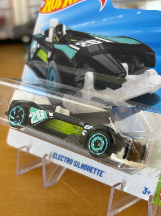 Hot Wheels Mainline Treasure Hunt / Electro Silhouette / 2026 HW EV 5/10 (Short Card)