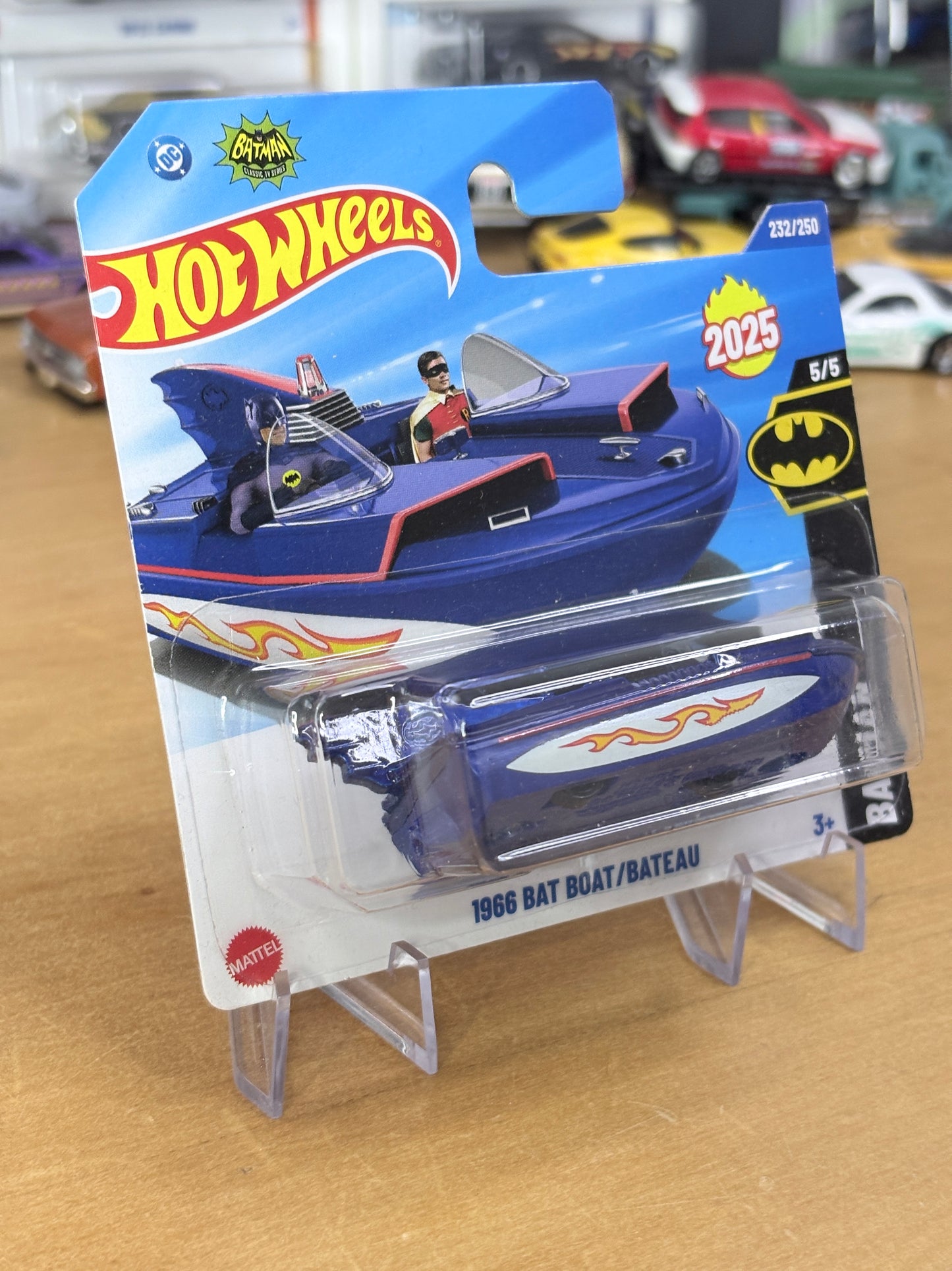 Hot Wheels 1966 Bat Boat | 2025 Batman 5/5 Mainline (Short Card)