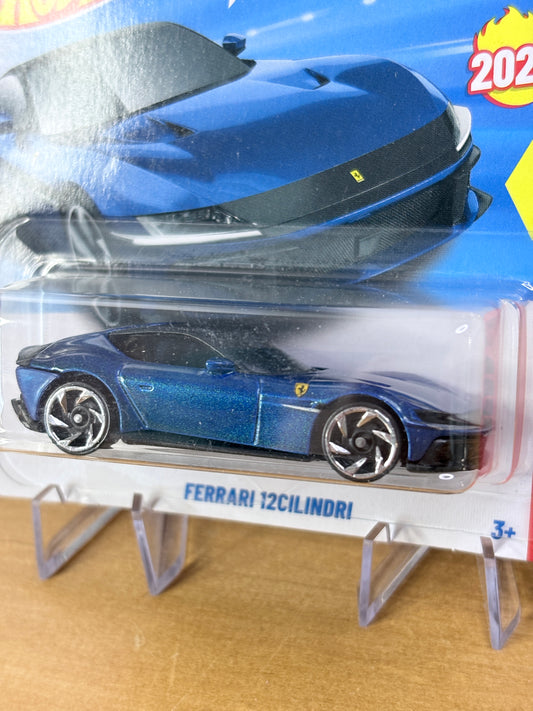 Hot Wheels Ferrari 12Cilindri | 2026 Ferrari 4/5 Mainline Short Card (Blue)
