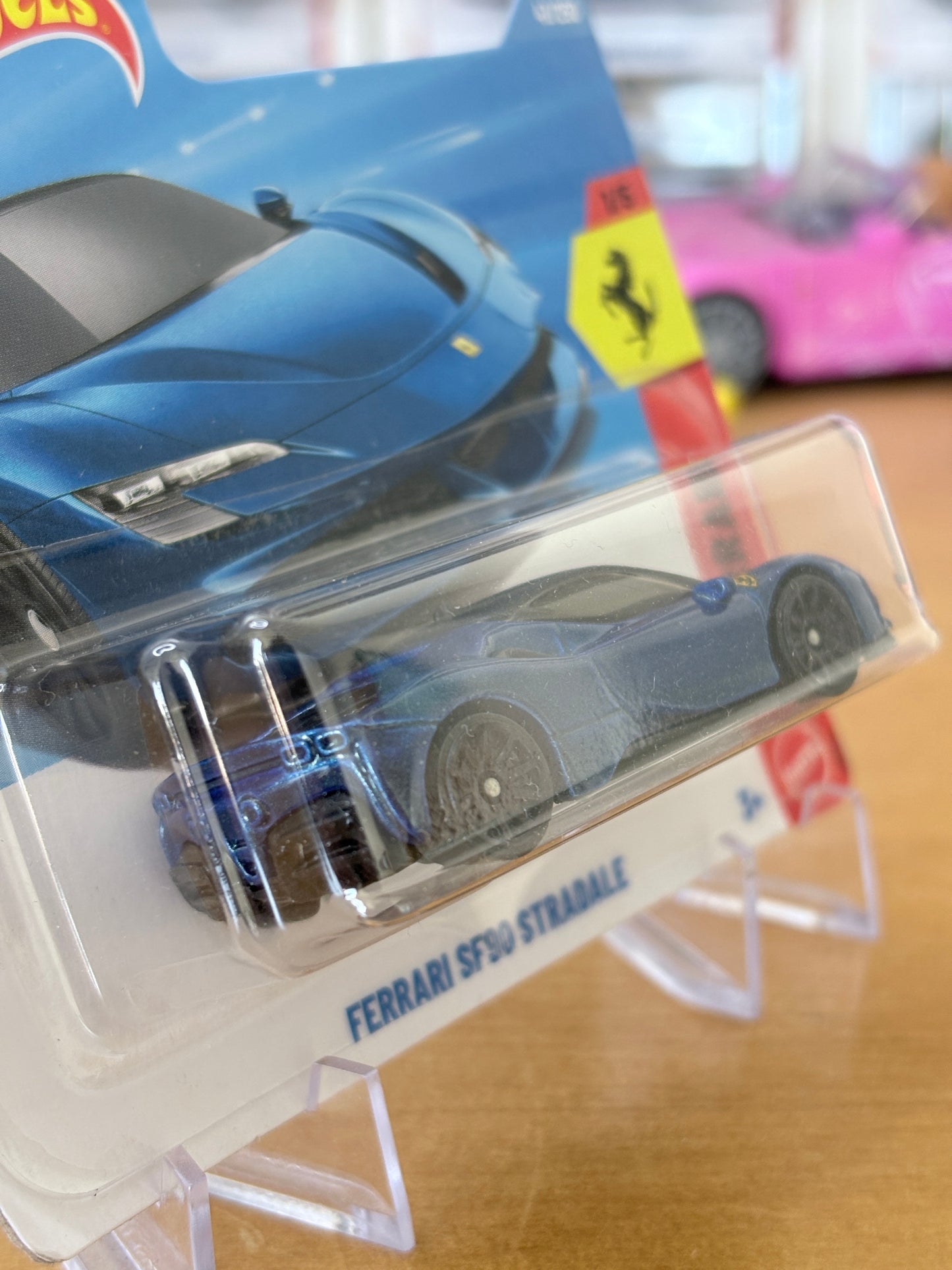 Hot Wheels Mainline / Ferrari SF90 Stredale / 2026 Ferrari 1/5 GREY Short Card BLUE