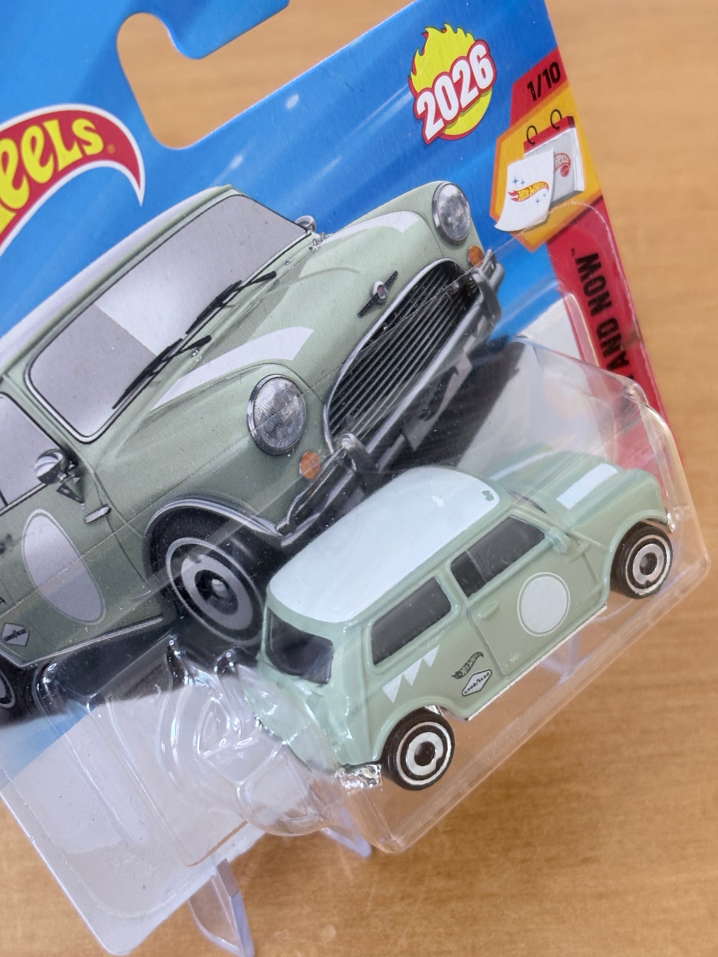 Hot Wheels Mainline / Austin Mini Cooper S / 2026 Then and Now 1/10 Short Card