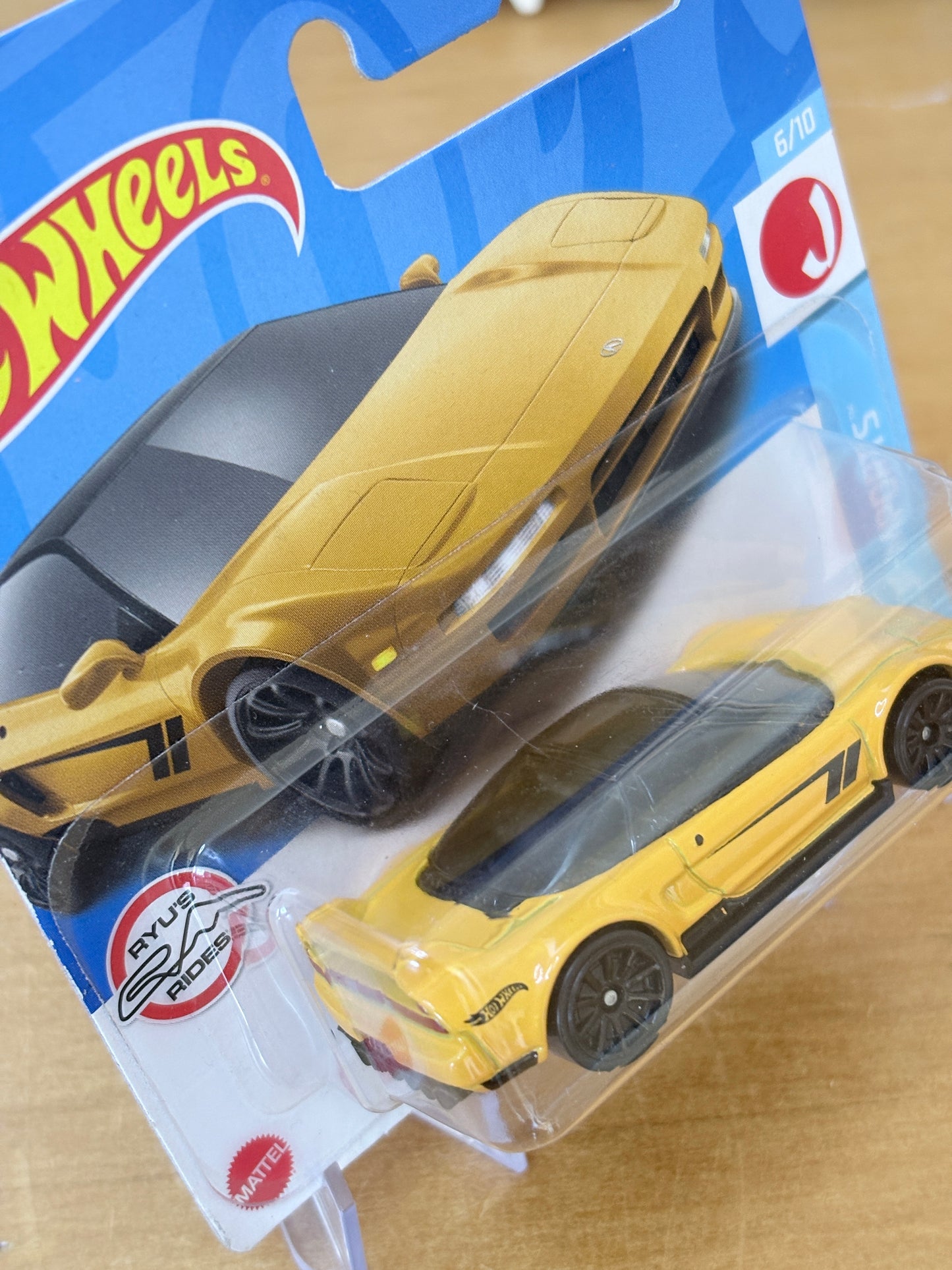 Hot Wheels Mainline / '90 Acura NSX / 2022 HW J-Imports 6/10 (Short Card) Yellow