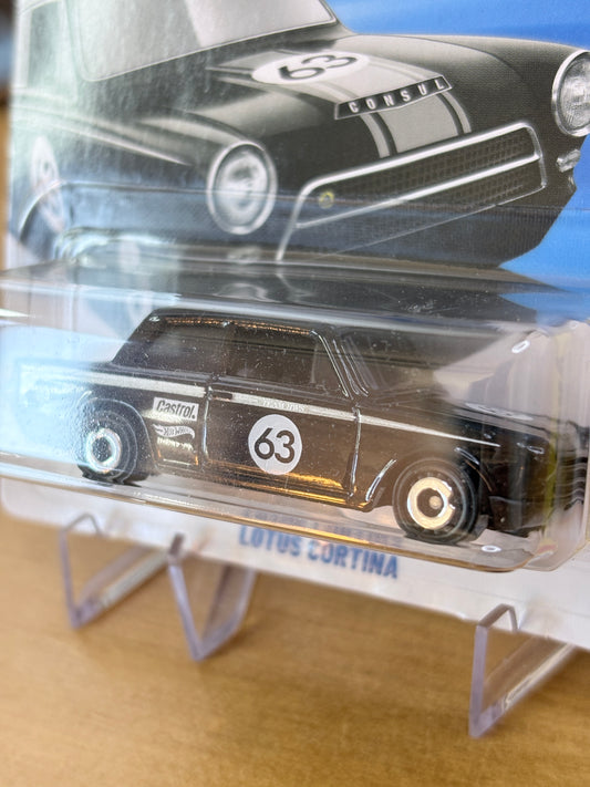 Hot Wheels Lotus Cortina | 2026 HW Euro 3/10 Mainline BLACK Short Card