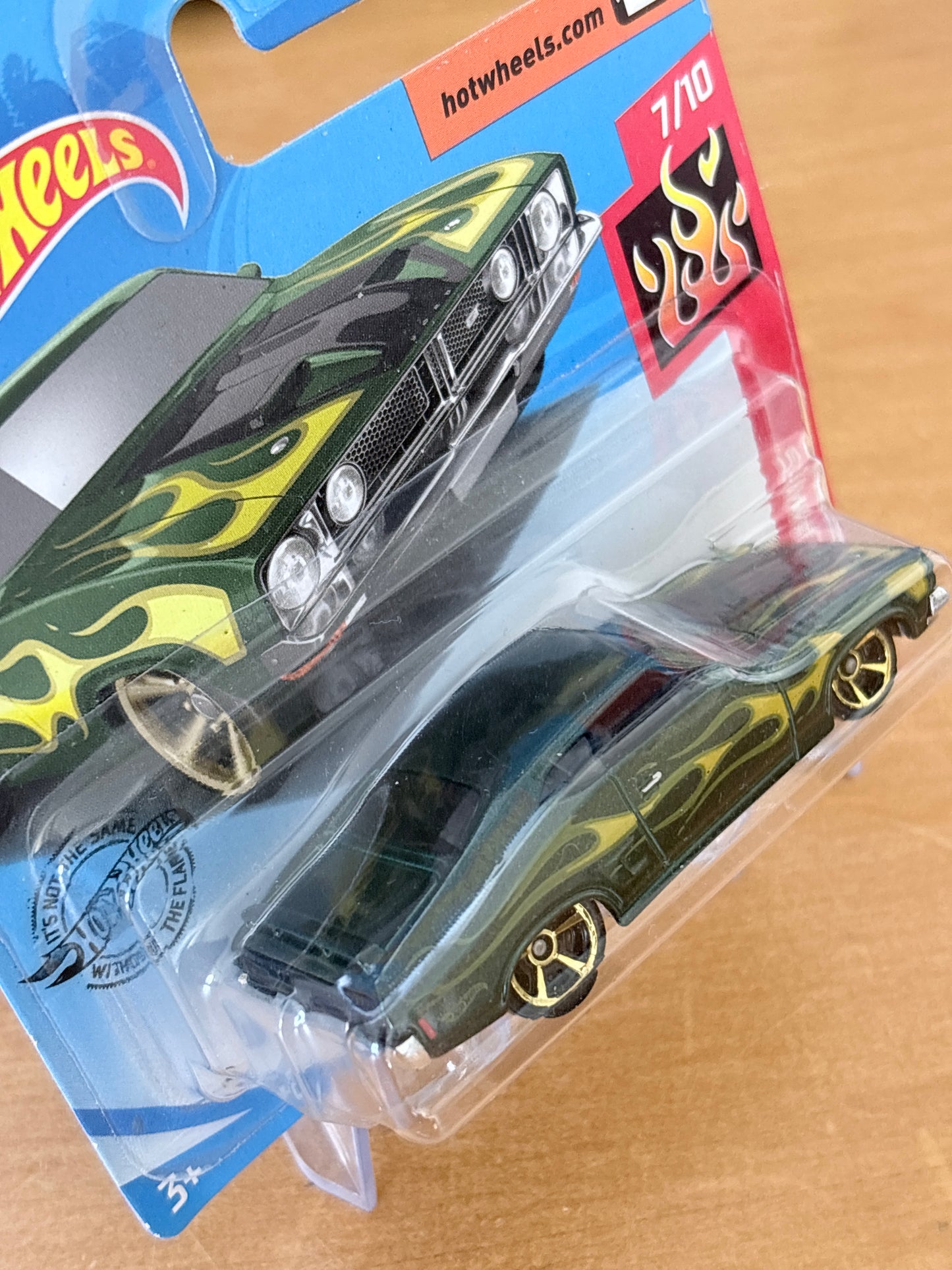 Hot Wheels Mainline | '73 Ford Falcon XB | 2018 HW Flames 7/10 Short Card