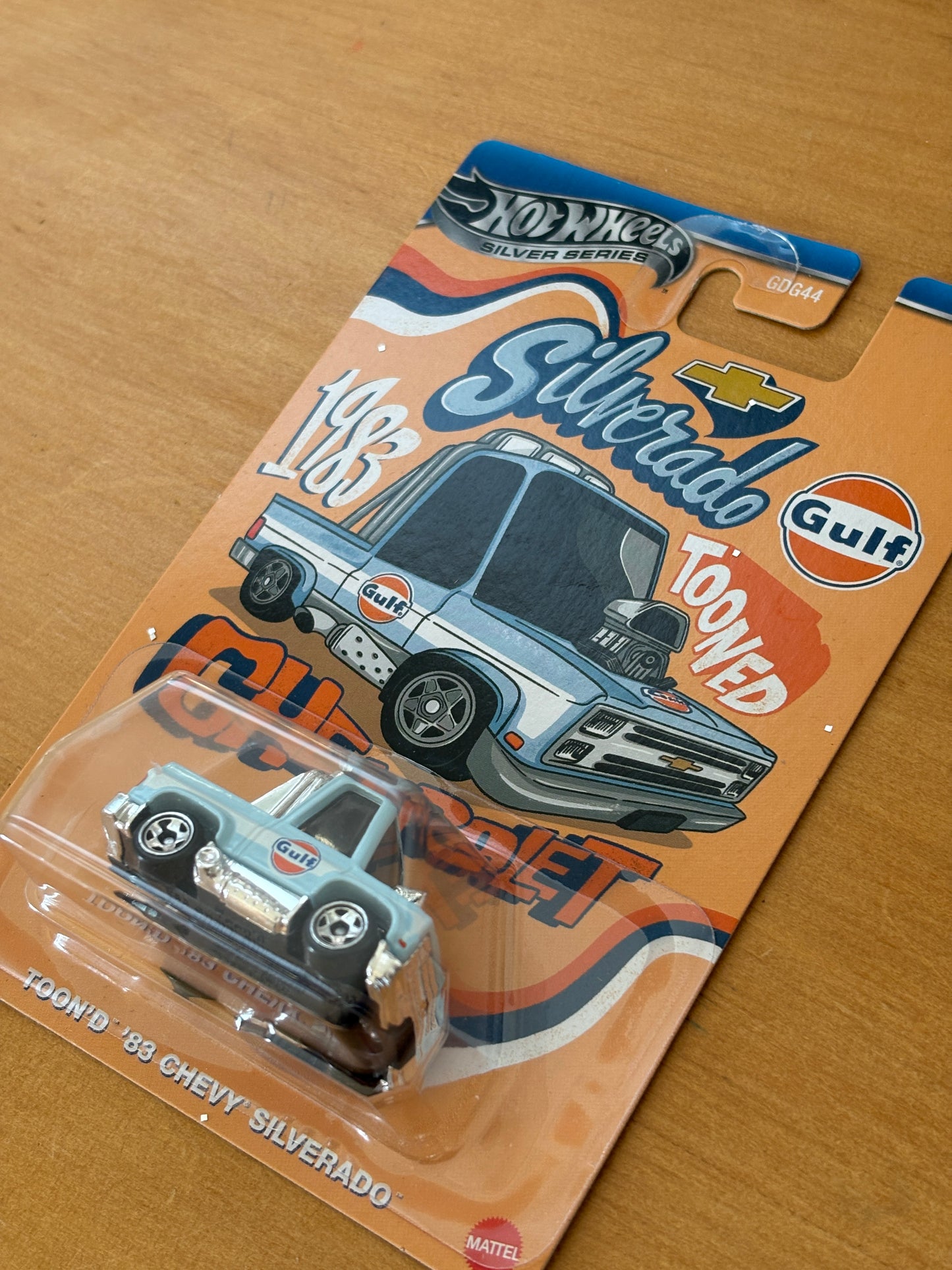 Hot Wheels Silver Series / Toon'd '83 Chevy Silverado / 2024 HW Tooned Gulf 3/5