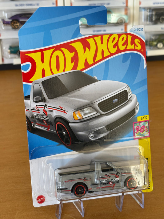 Hot Wheels Mainline / '99 Ford F-150 SVT Lightning / 2024 HW The 90s 5/10 (Grey)