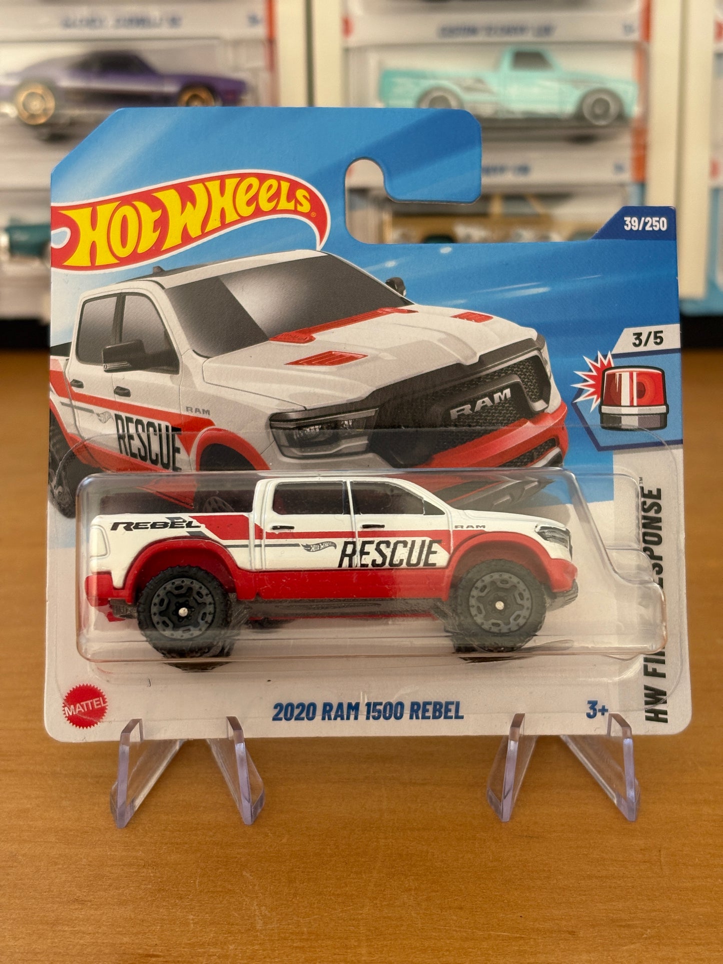 Hot Wheels Mainline / 2020 RAM 1500 Rebel / 2025 HW First Response 3/5