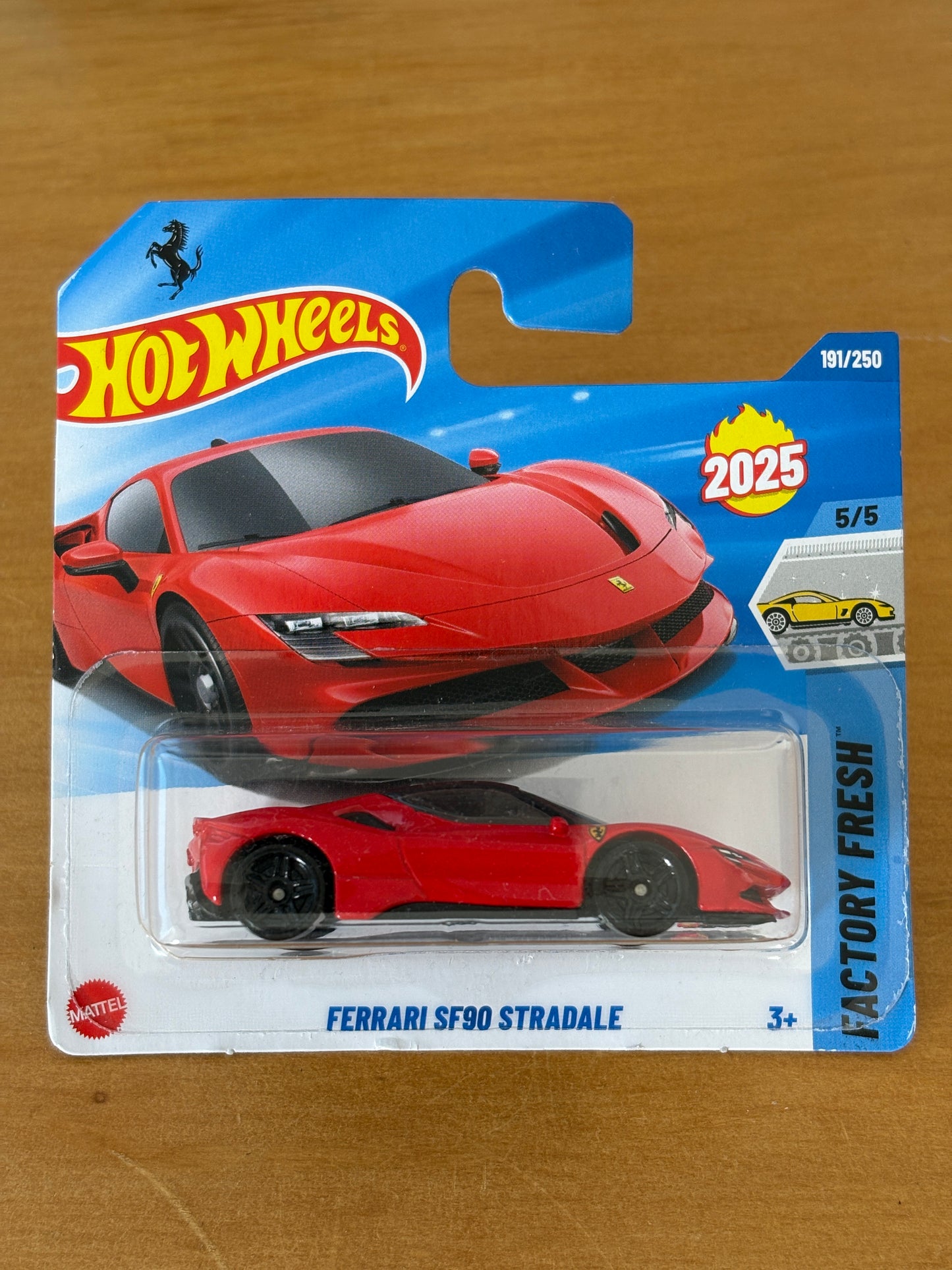 Hot Wheels Mainline / Ferrari SF90 Stredale / 2025 HW: Factory Fresh 5/5 Short Card