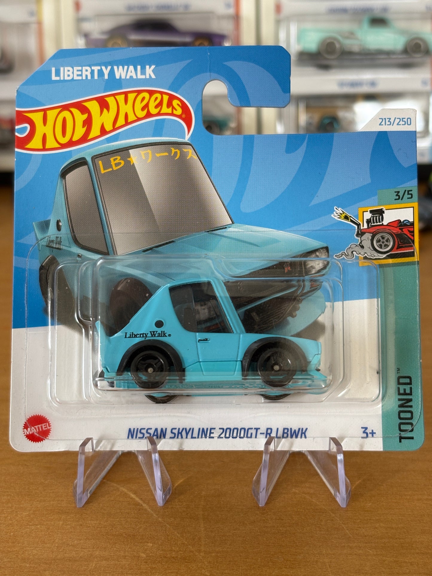 Hot Wheels Mainline / Nissan Skyline 2000GT-R LBWK / 2024 HW Tooned 3/5 Short Card