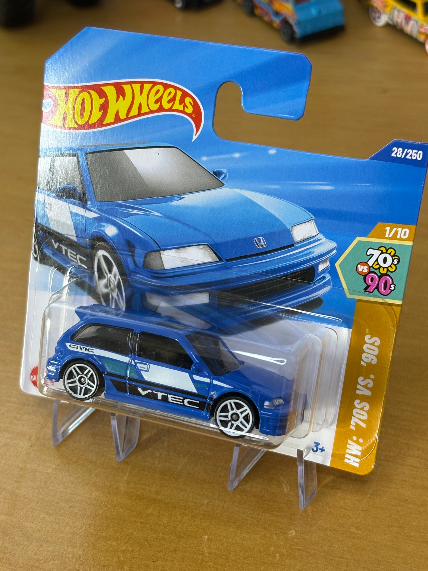 Hot Wheels Mainline / '90 Honda Civic EF / 2025 HW '70s vs '90s 1/10 Short Card