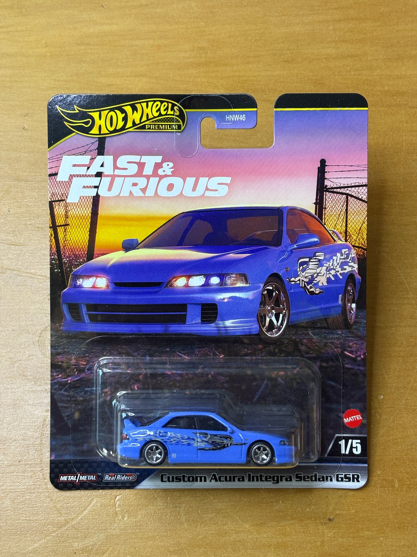 Hot Wheels Premium / Custom Acura Integra Sedan GSR / 2024 HW Fast & Furious 1/5