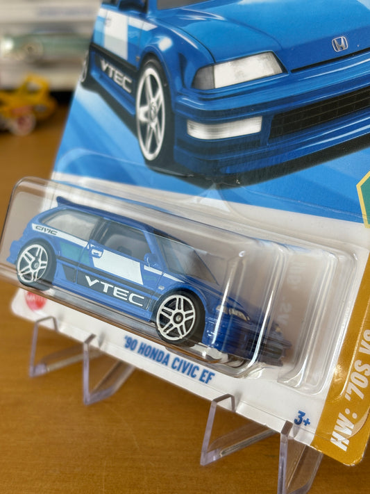 Hot Wheels Mainline / '90 Honda Civic EF / 2025 HW: '70s vs '90s 1/10 (Long Card)