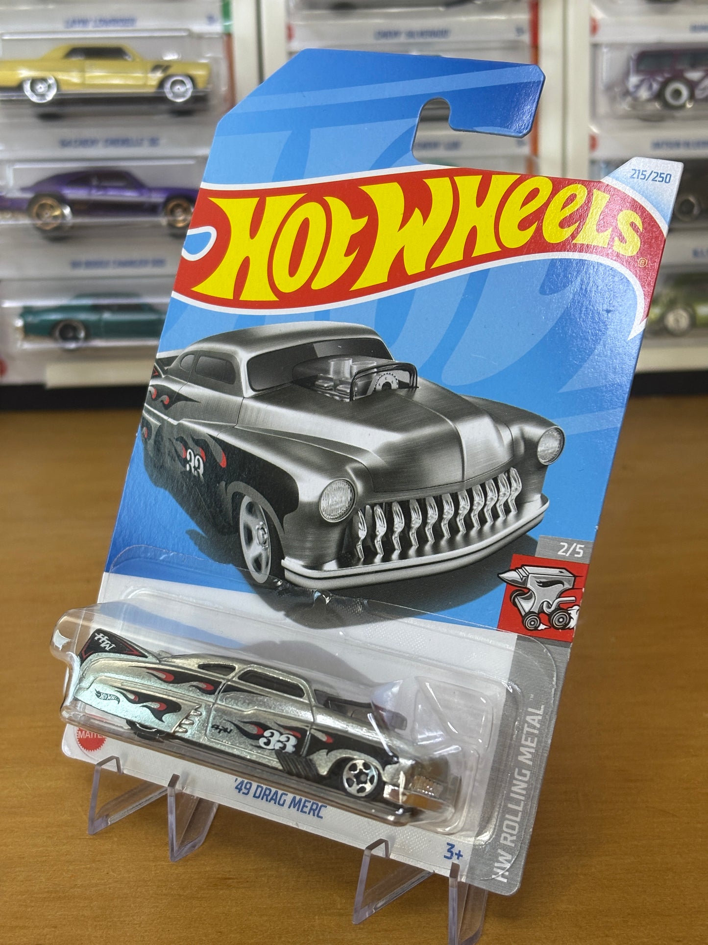 Hot Wheels Mainline / '49 Drag Merc / 2024 HW Rolling Metal 2/5