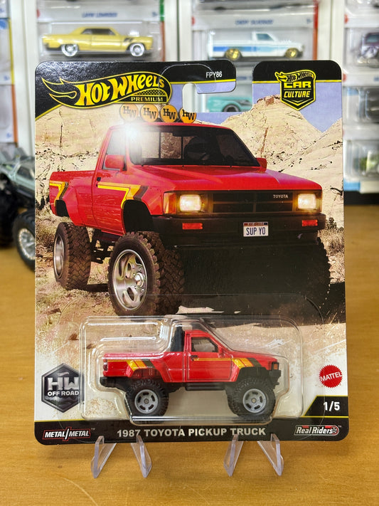 Hot Wheels Premium / 1987 Toyota Pickup Truck / 2024 HW Off Road Car Culture 1/5