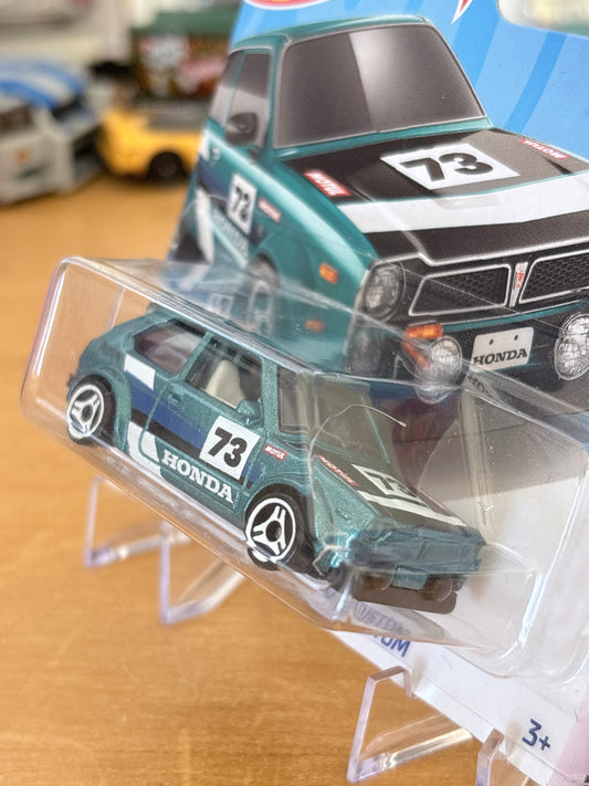 Hot Wheels '73 Honda Civic Custom | 2023 Compact Kings 4/5 Short Card