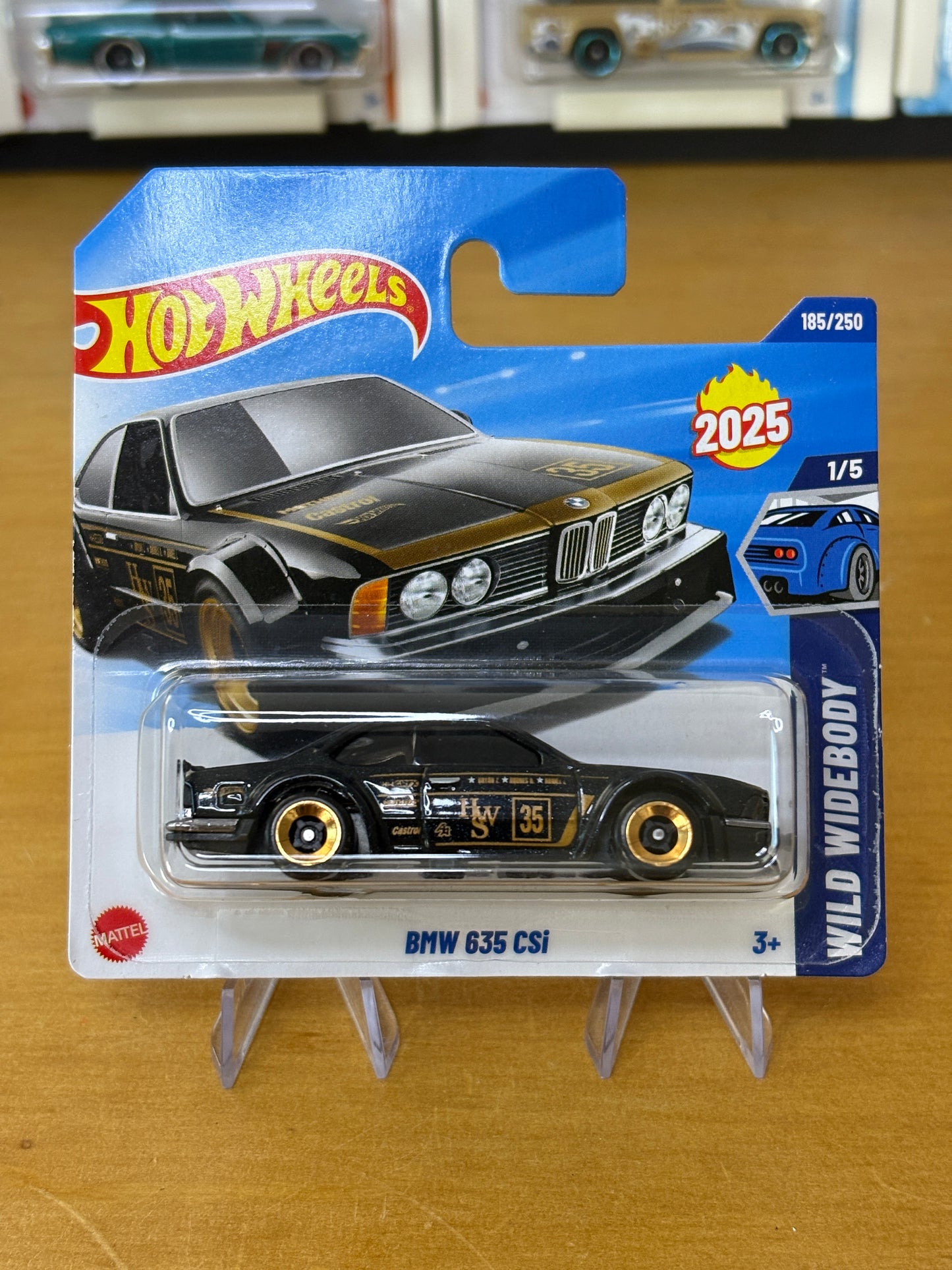 Hot Wheels Mainline / BMW 635 CSi / 2025 Wild Widebody 1/5 Short Card