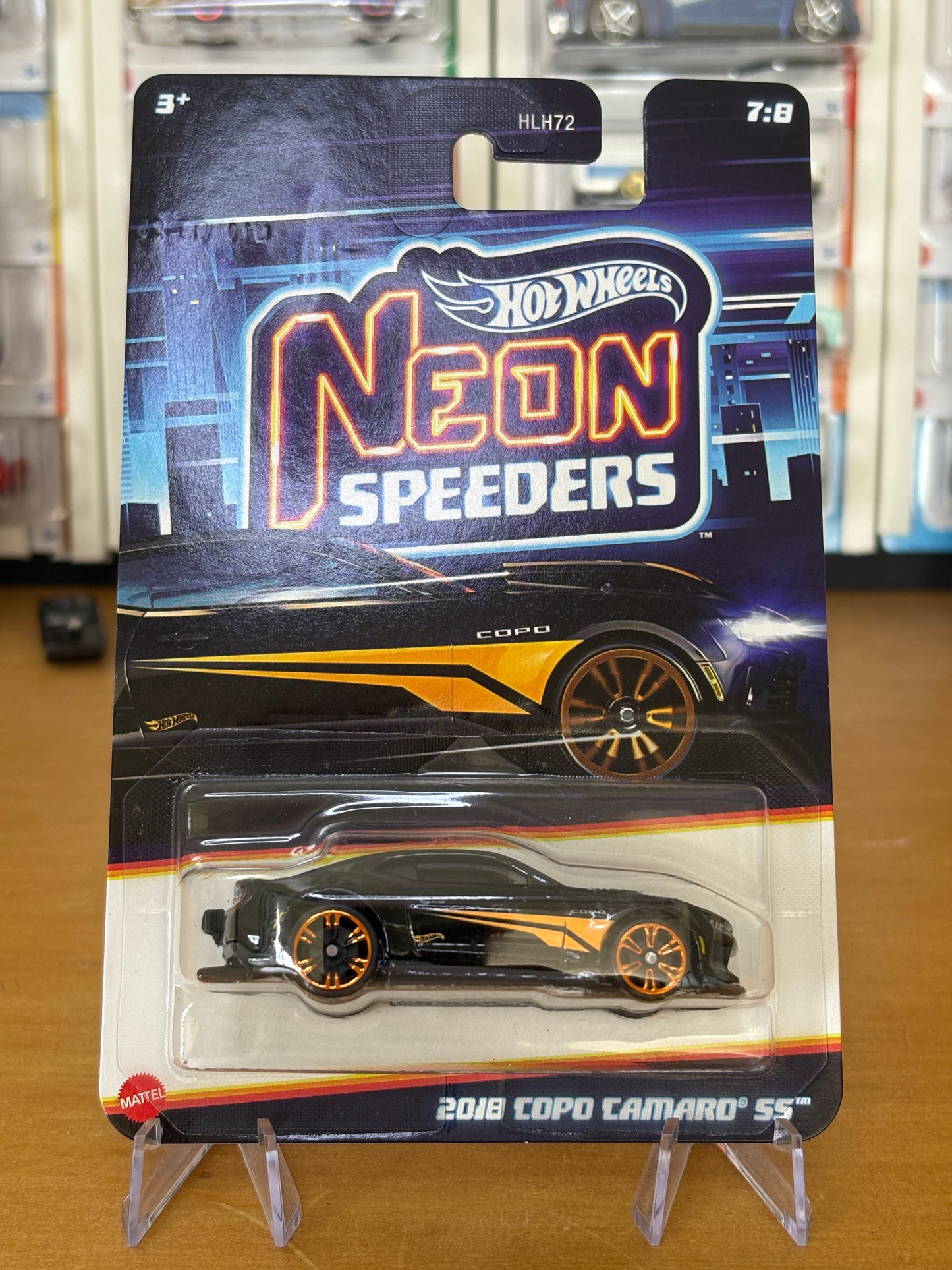 Hot Wheels Silver Series / 2018 Copo Camaro SS / 2025 Neon Speeders Mix 2 7/8