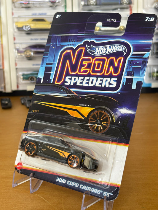 Hot Wheels Silver Series / 2018 Copo Camaro SS / 2025 Neon Speeders Mix 2 7/8