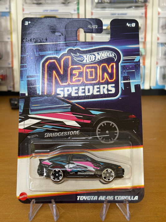 Hot Wheels Silver Series / Toyota AE-86 Corolla / 2025 Neon Speeders Mix 2 4/8