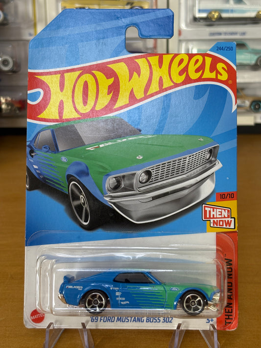 Hot Wheels Mainline / '69 Ford Mustang Boss 302 / 2021 Then and Now 10/10