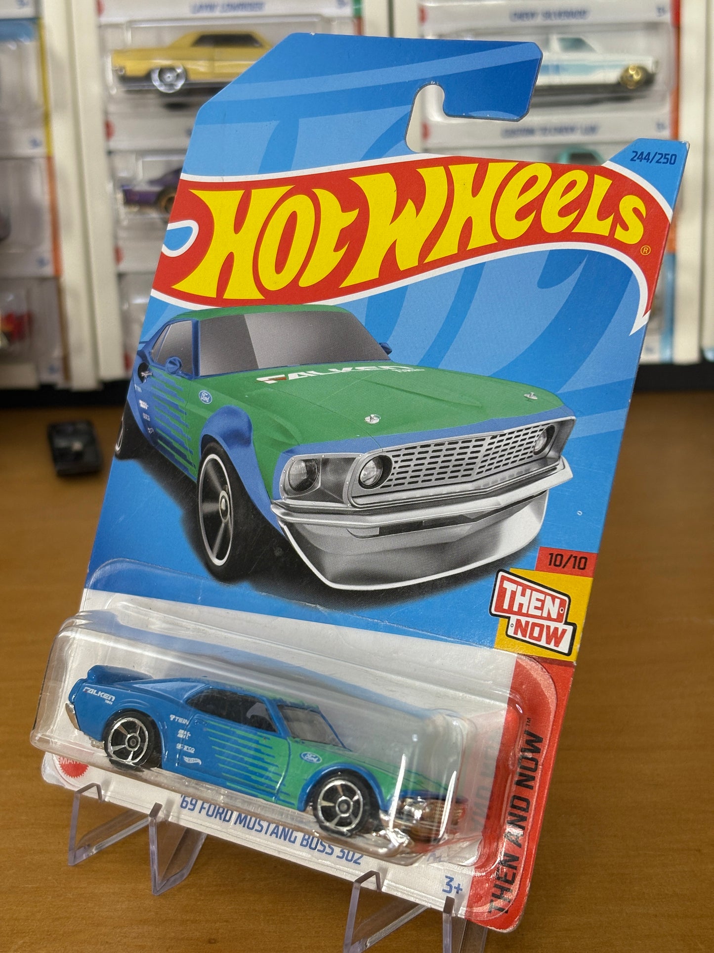Hot Wheels Mainline / '69 Ford Mustang Boss 302 / 2021 Then and Now 10/10