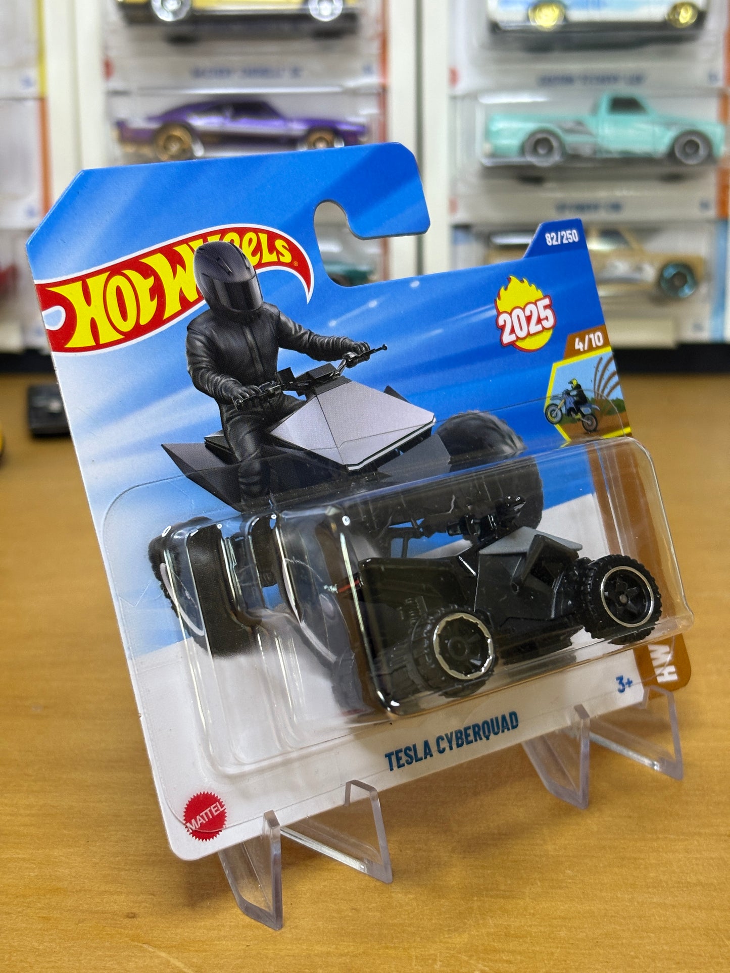 Hot Wheels Mainline / Tesla Cyberquad / 2025 HW Dirt 4/10 Short Card