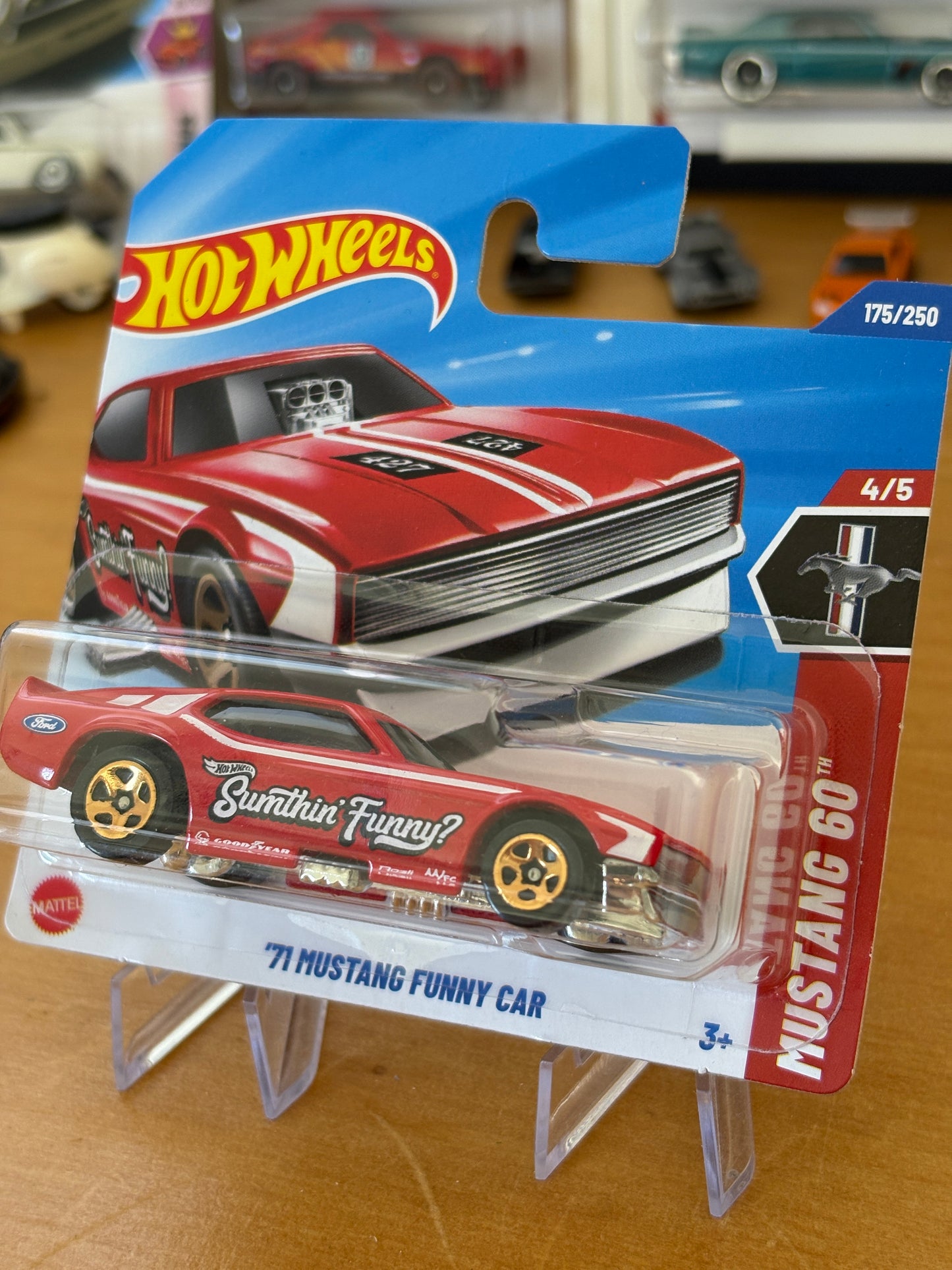 Hot Wheels Mainline / '71 Mustang Funny Car / 2025 Mustang 60 4/5 Short Card