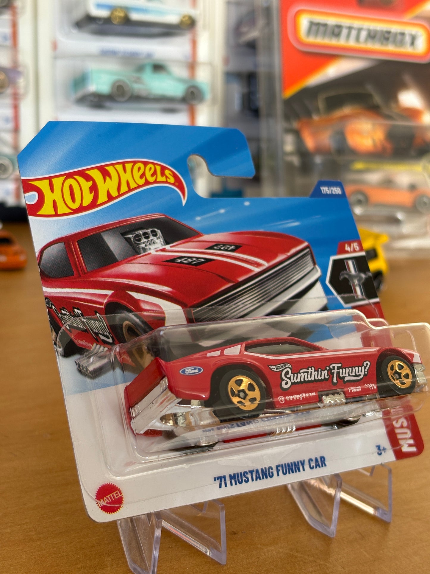 Hot Wheels Mainline / '71 Mustang Funny Car / 2025 Mustang 60 4/5 Short Card