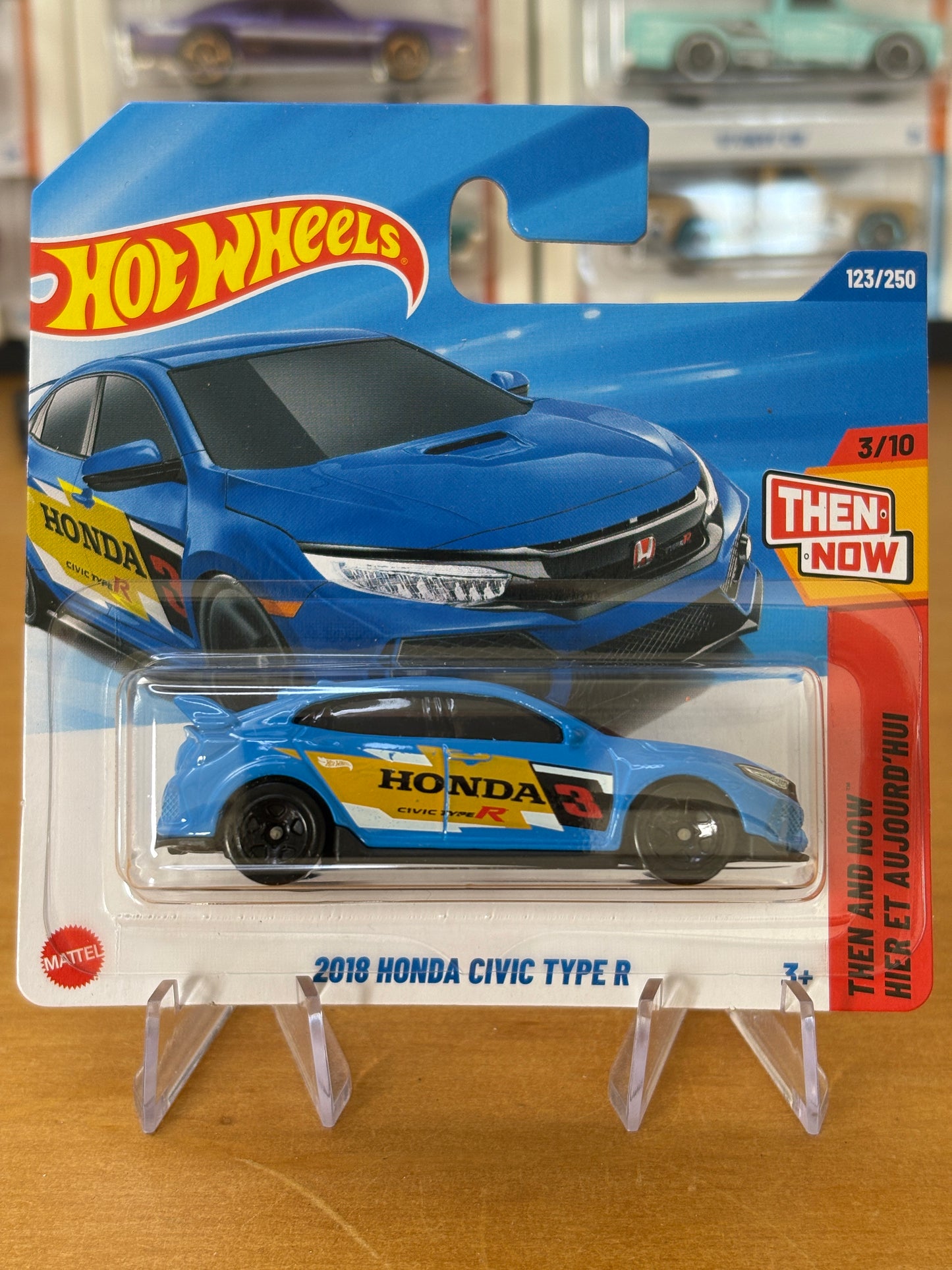 Hot Wheels Mainline / 2018 Honda Civic Type R / 2025 Then And Now 3/10 (Short Card)