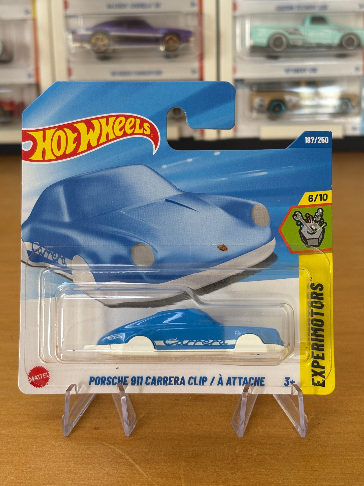 Hot Wheels Mainline / Porsche 911 Carrera Clip / 2025 HW: Experimotors 6/10 Short Card