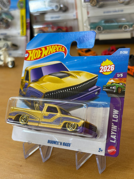 Hot Wheels Mainline / Bounce'n Bass / 2026 Layin' Low 1/5 Short Card