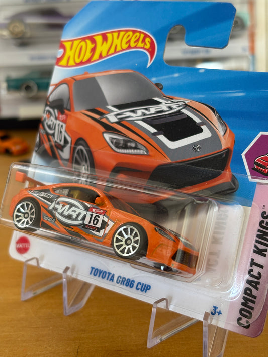 Hot Wheels Mainline / Toyota GR86 Cup - Orange / 2025 HW Compact Kings 1/10 Short Card
