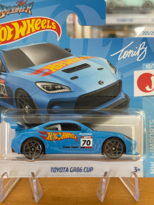 Hot Wheels Mainline / Toyota GR86 Cup / 2024 HW J-Imports 10/10 Short Card BLUE