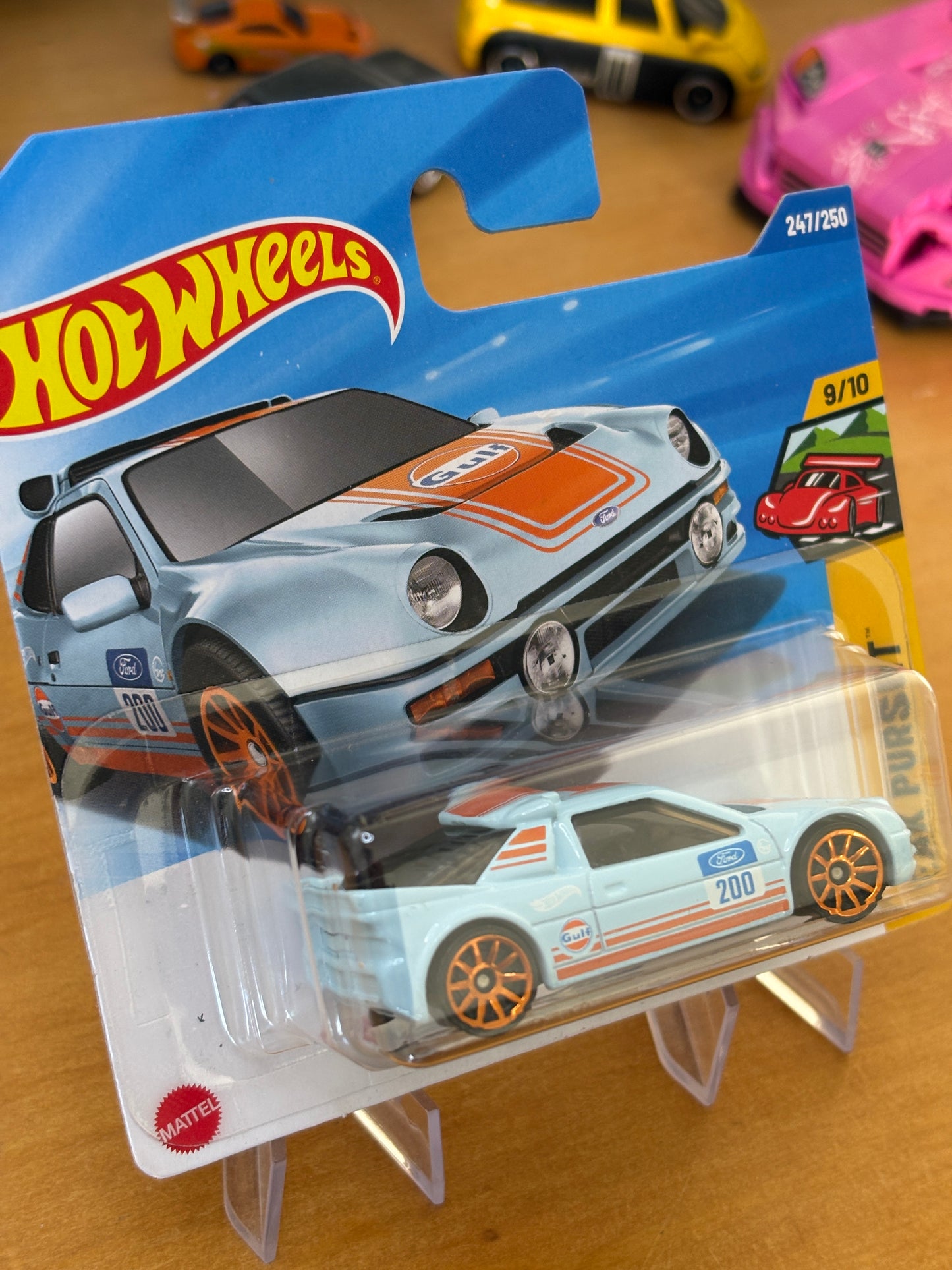 Hot Wheels Mainline / Ford RS200/ 2025 Peak Pursuit 9/10 Short Card