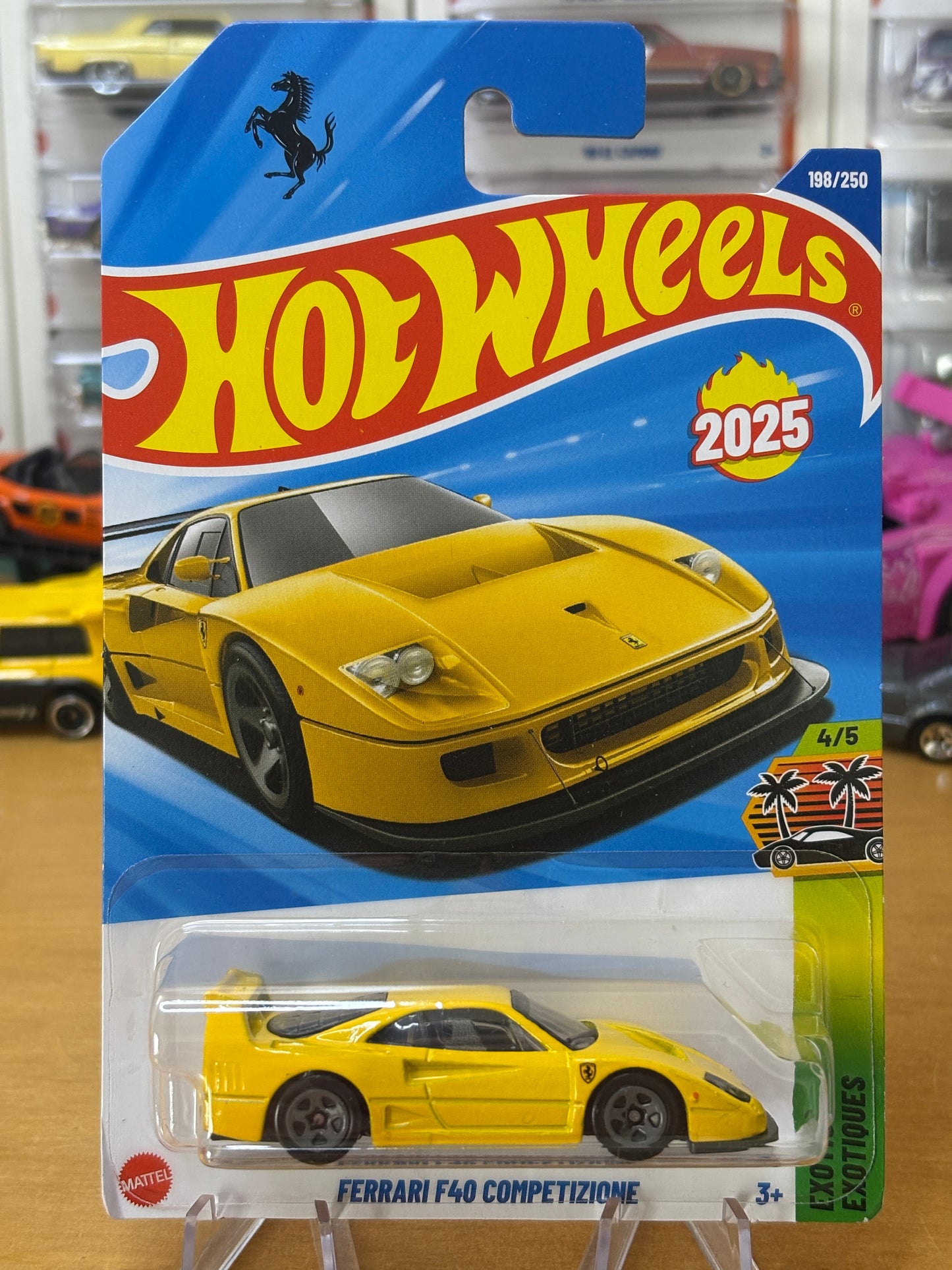 Hot Wheels Mainline / Ferrari F40 Competizione / 2025 Exotics 4/5 YELLOW