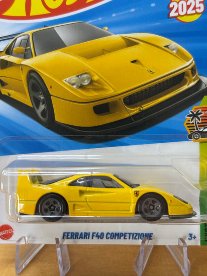 Hot Wheels Mainline / Ferrari F40 Competizione / 2025 Exotics 4/5 YELLOW