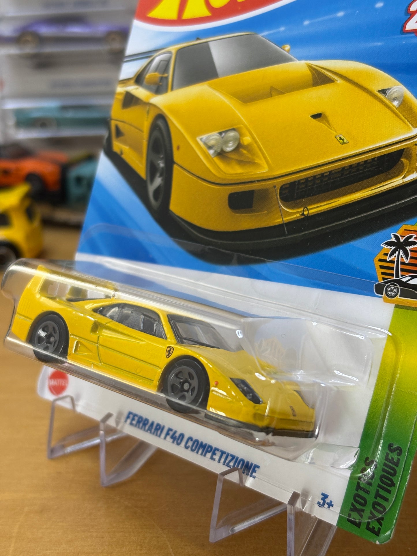 Hot Wheels Mainline / Ferrari F40 Competizione / 2025 Exotics 4/5 YELLOW