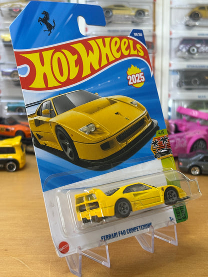 Hot Wheels Mainline / Ferrari F40 Competizione / 2025 Exotics 4/5 YELLOW