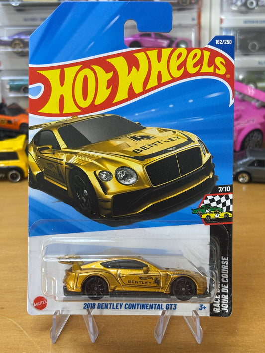 Hot Wheels Mainline / 2018 Bentley Continental GT3 / 2025 HW Race Day 7/10 GOLD