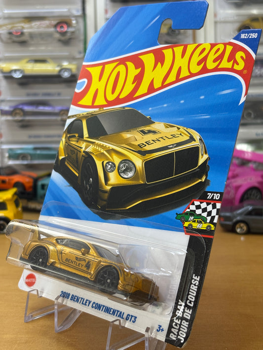 Hot Wheels Mainline / 2018 Bentley Continental GT3 / 2025 HW Race Day 7/10 GOLD