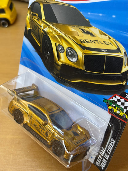 Hot Wheels Mainline / 2018 Bentley Continental GT3 / 2025 HW Race Day 7/10 GOLD