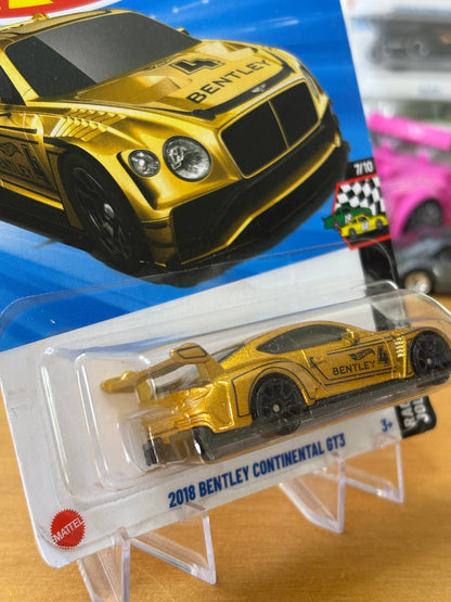 Hot Wheels Mainline / 2018 Bentley Continental GT3 / 2025 HW Race Day 7/10 GOLD