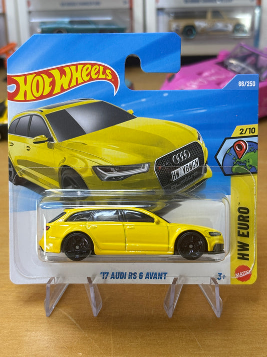 Hot Wheels Mainline / '17 Audi RS6 Avant  / 2026 HW Euro 2/10 (Short Card)
