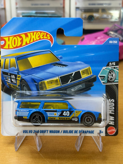 Hot Wheels Mainline / Volvo 240 Drift Wagon / 2026 HW Mods 2/5 Short Card