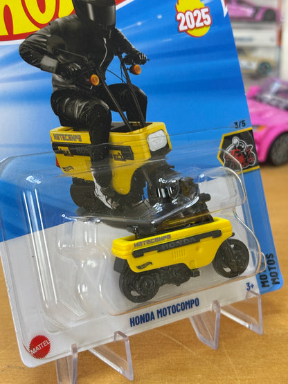 Hot Wheels Mainline / Honda Motocompo / 2025 HW: Moto 3/5 (Yellow)