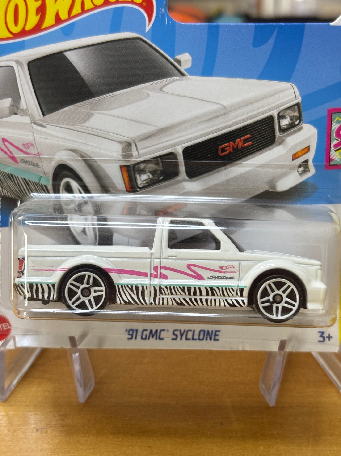 Hot Wheels Mainline / '91 GMC Syclone / 2024 HW The '90s 7/10 Short Card