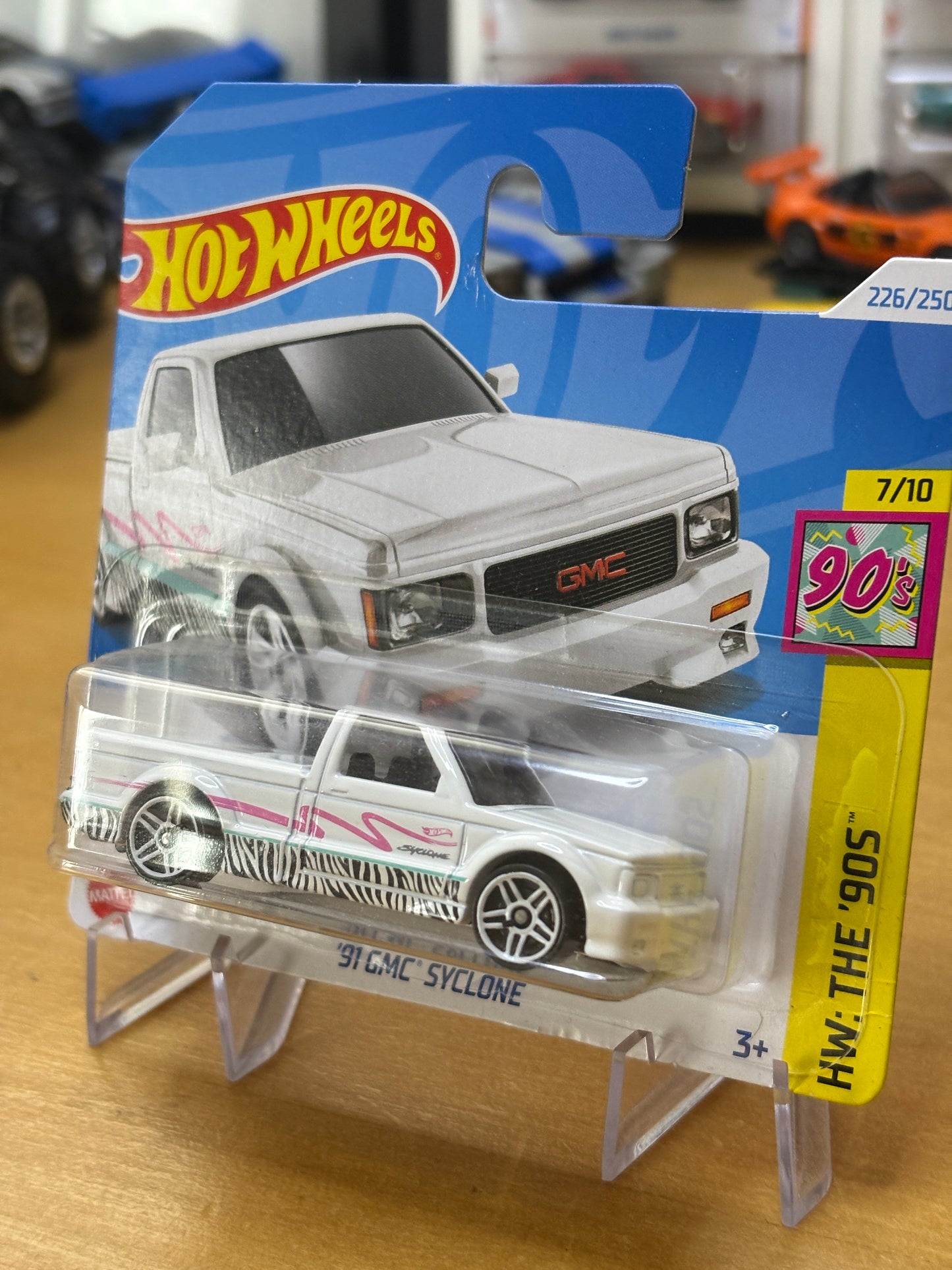 Hot Wheels Mainline / '91 GMC Syclone / 2024 HW The '90s 7/10 Short Card