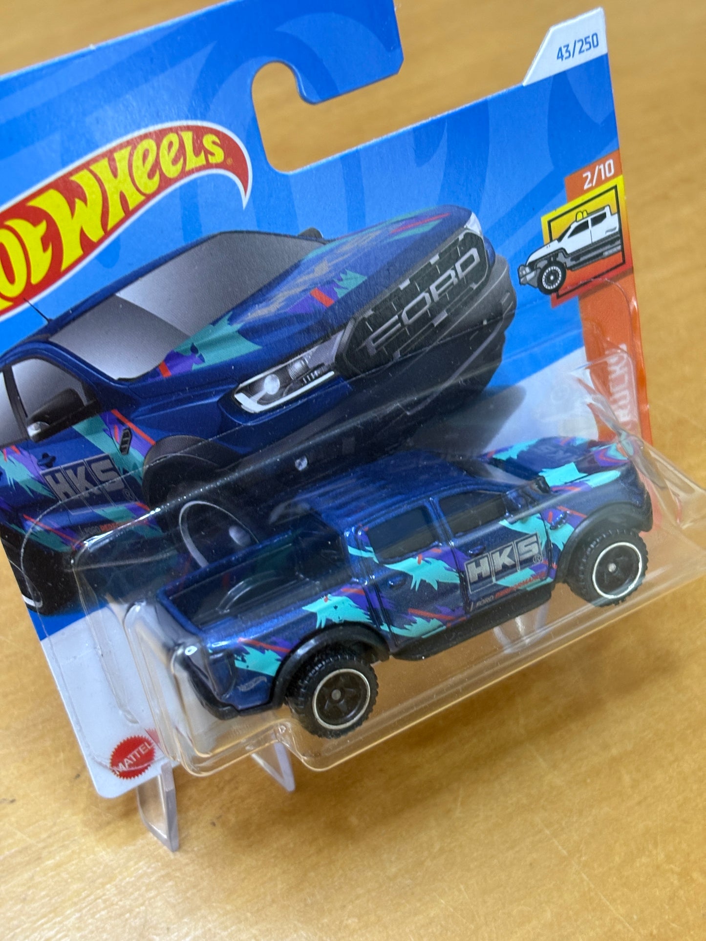 Hot Wheels Mainline / '19 Ford Ranger Raptor HKS / 2021 HW Hot Trucks 2/10 Short Card